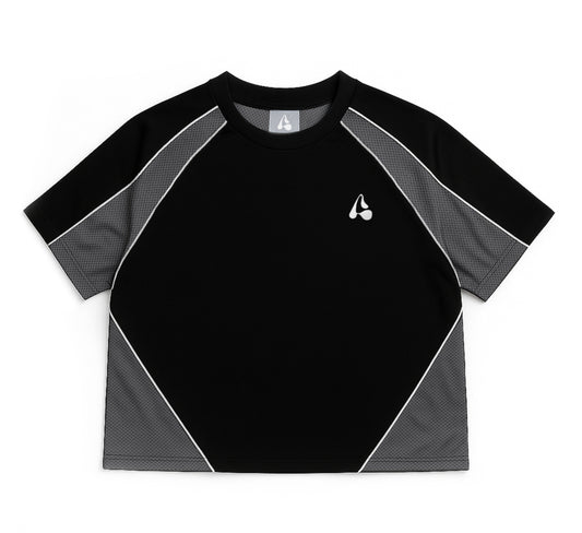 Split Black T-Shirt