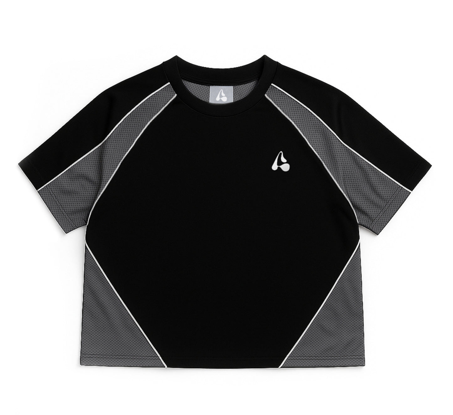 Split Black T-Shirt