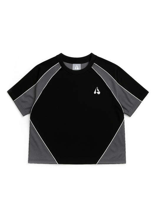 SPLIT BLACK TEE