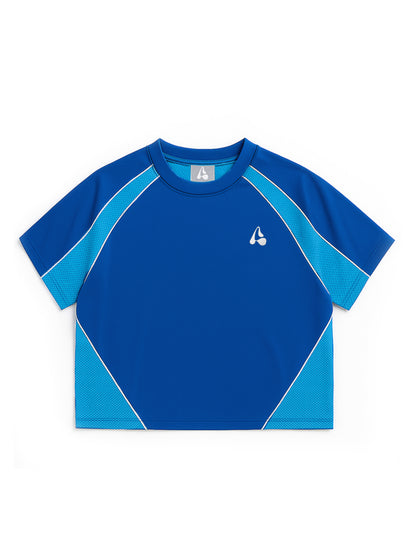 SPLIT BLUE TEE