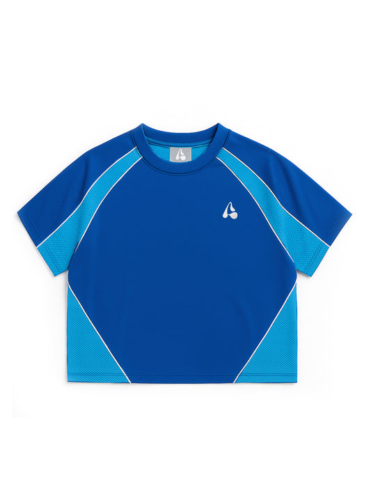 SPLIT BLUE TEE