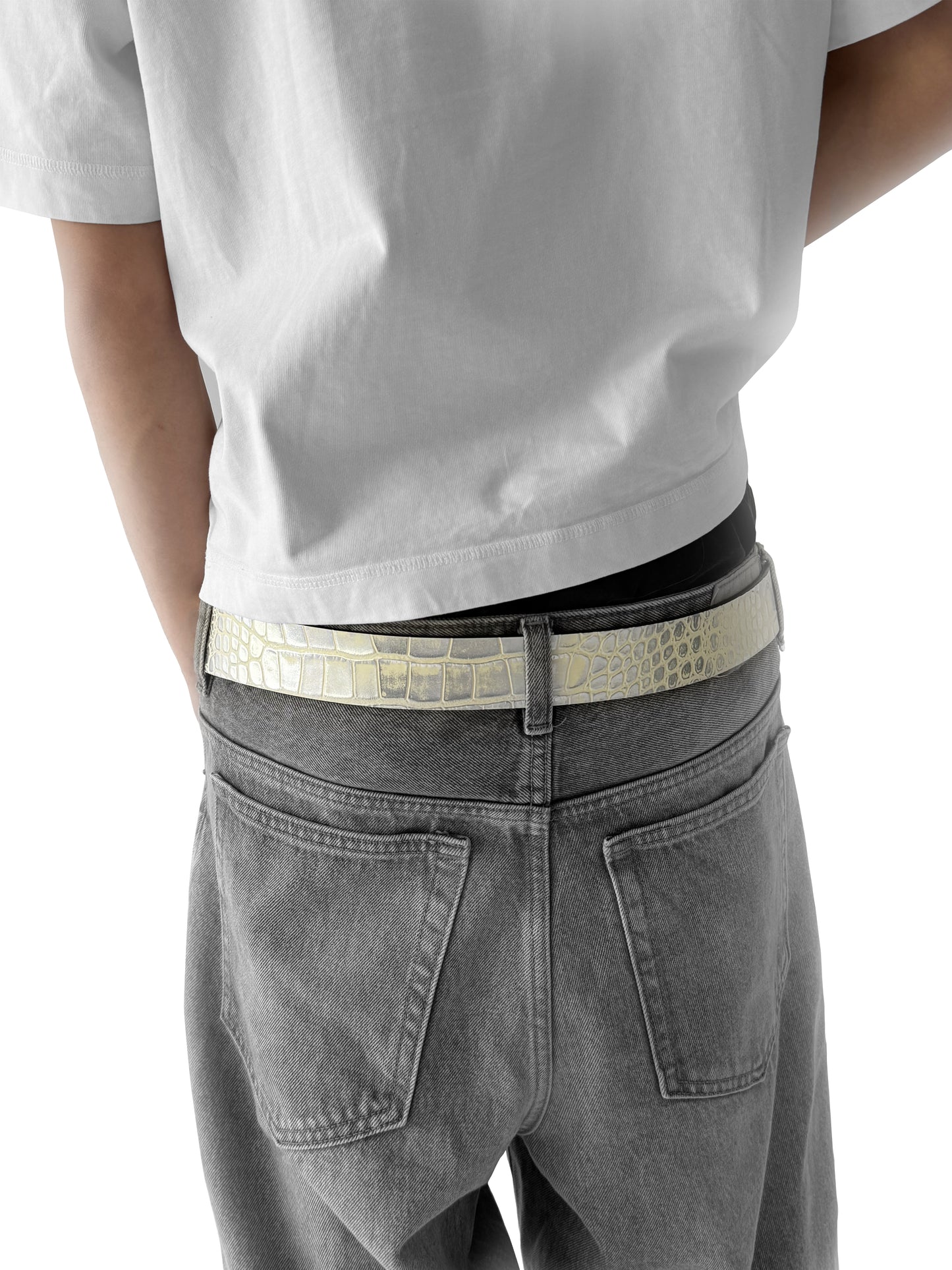 REVERSIBLE REPTILE BELT