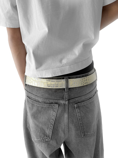 REVERSIBLE REPTILE BELT